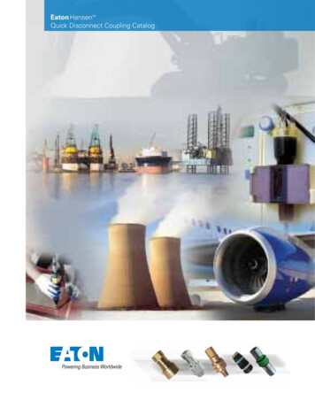 EatonHansen Quick Disconnect Coupling Catalog - Hydraulic Industrial