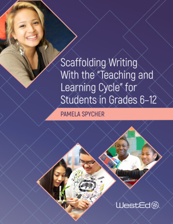 Scaffolding Writing With The “Teaching And Learning Cycle .