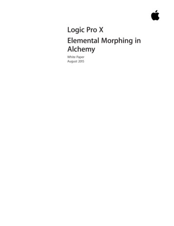 Logic Pro X Elemental Morphing In Alchemy