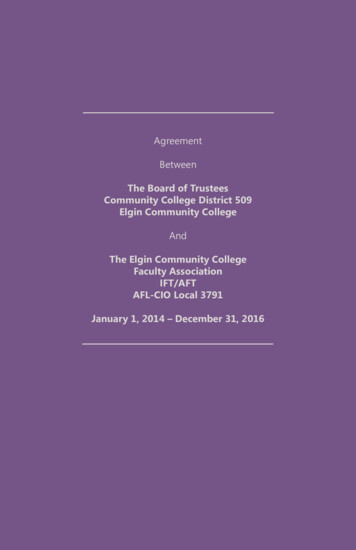 Elgin Community College Contract - DePaul University