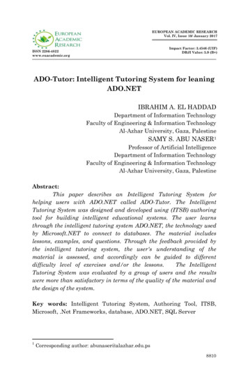 ADO-Tutor: Intelligent Tutoring System For Leaning ADO