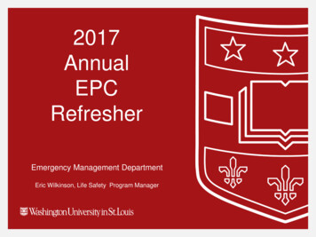 2017 Annual EPC Refresher - Emergency Management