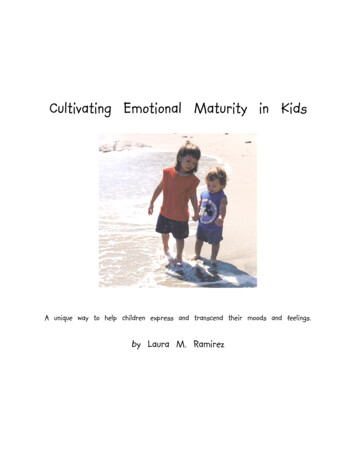 Cultivating Emotional Maturity In Kids