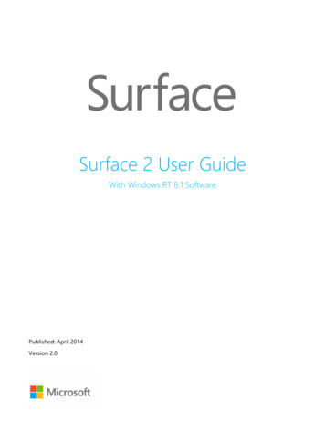 Surface 2 User Guide - .microsoft 