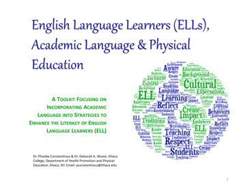 English Language Learners (ELLs), Academic Language .
