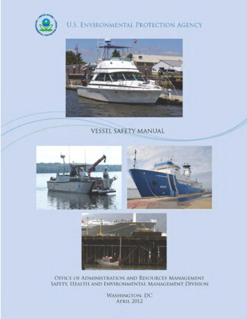 Vessel Safety Manual - US EPA