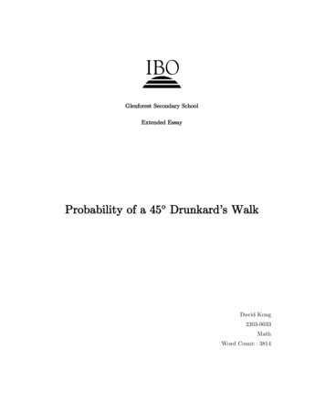 Probability Of A 45º Drunkard’s Walk