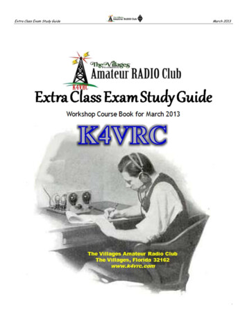 Extra Class Exam Study Guide March 2013 - K4VRC