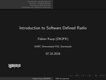 Introduction To Software Defined Radio - DARC
