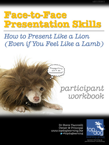 Presentation Skills Face-to-Face