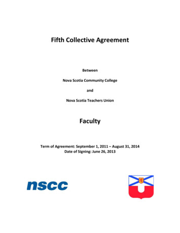Fifth Collective Agreement