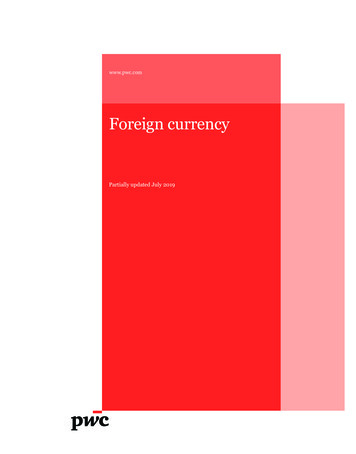 Foreign Currency - 2019 - PwC
