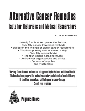 Alternative Cancer Remedies - WHALE