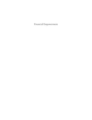 Financial Empowerment - University Of Regina