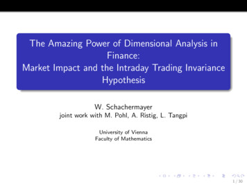 The Amazing Power Of Dimensional Analysis In Finance .