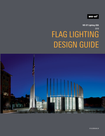 2018 FLAG LIGHTING DESIGN GUIDE