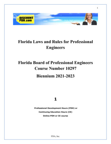 Florida Laws And Rules For Professional Engineers Florida Board Of .