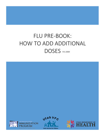FLU PRE-BOOK: HOW TO ADD ADDITIONAL DOSES