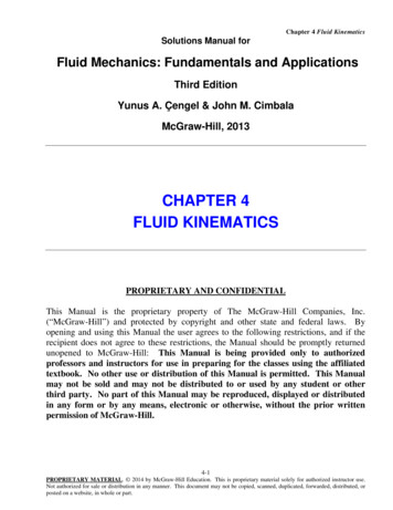 CHAPTER 4 FLUID KINEMATICS - Ira A. Fulton College Of .