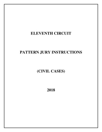 ELEVENTH CIRCUIT PATTERN JURY INSTRUCTIONS (CIVIL 