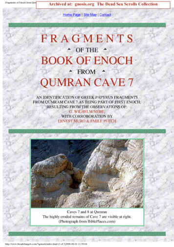 Fragments Of Enoch From Qumran Cave 7 - Gnosis