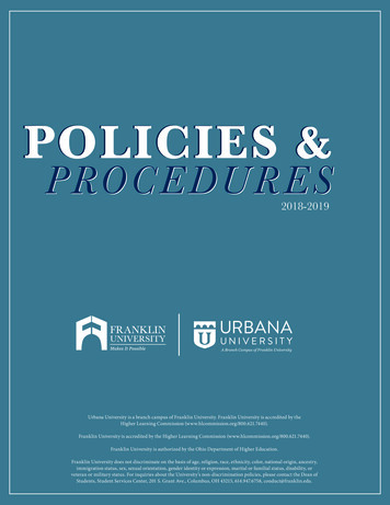 POLICIES & PROCEDURES - Online College & Nonprofit Accredited University
