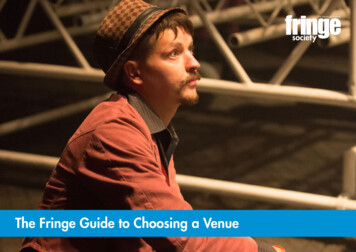 The Fringe Guide To Choosing A Venue