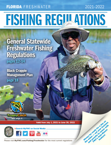 General Statewide Freshwater Fishing Regulations
