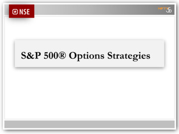 S&P 500 Options Strategies