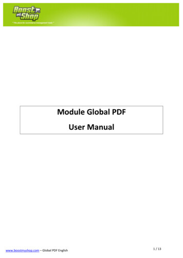 Module Global PDF User Manual - Boostmyshop