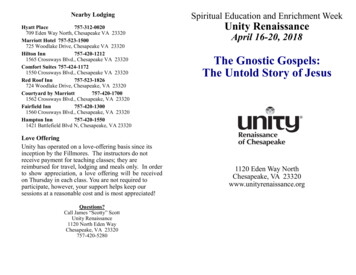 The Gnostic Gospels - Unity Renaissance