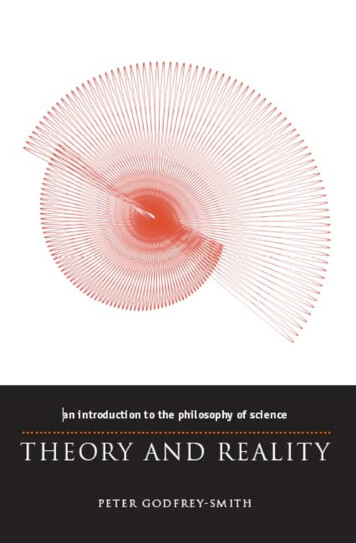 Godfrey Smith P. Theory And Reality: An Introduction To .