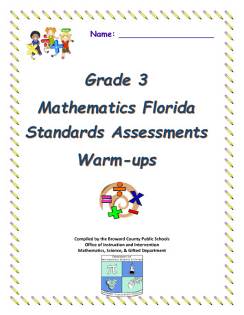 Grade 3 Mathematics Florida Standards Assessments