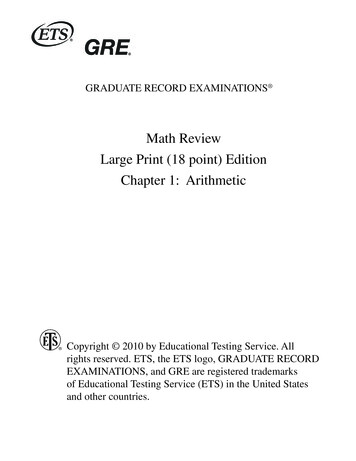 Math Review Large Print (18 Point) Edition Chapter 1 .