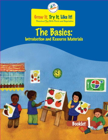 Preschool Fun With Fruits And Vegetables The Basics - TN