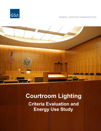GSA Courtroom Lighting - Whole Building Design Guide