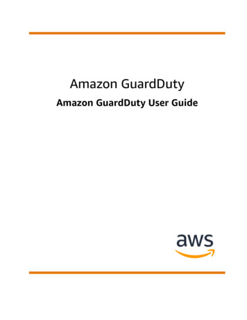 Amazon GuardDuty - Amazon GuardDuty User Guide
