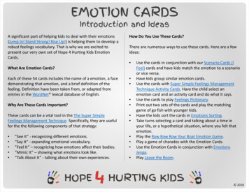 EMOTION CARDS - Hope 4 Hurting Kids