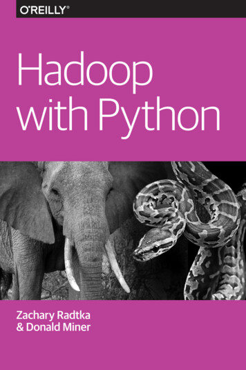Hadoop With Python - Programmer Books