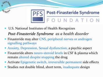 Post-Finasteride Syndrome As A Health Disorder