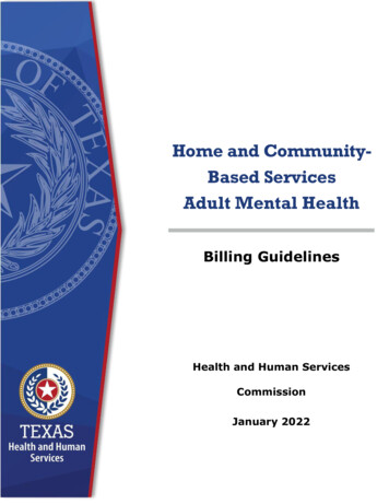 Home And Community- Based Services Adult Mental Health