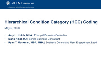 Hierarchical Condition Category (HCC) Coding