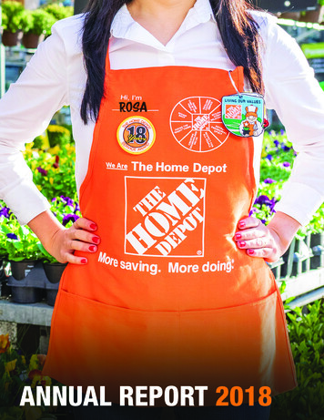 ANNUAL REPORT 2018 - The Home Depot