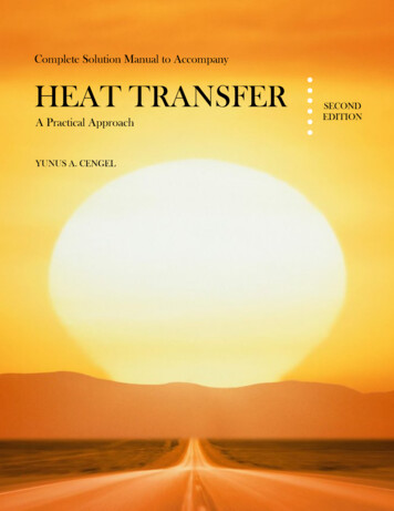 Heat Transfer ; 2nd Edition