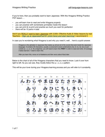 Hiragana Writing Practice Pdf-language-lessons