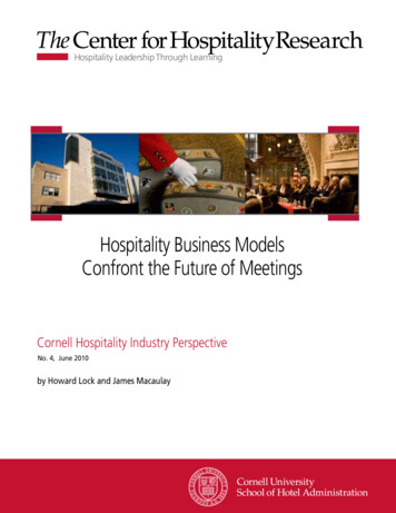 Hospitality Business Models Confront The Future Of Meetings