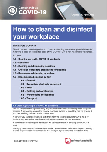 How To Clean And Disinfect Your Workplace