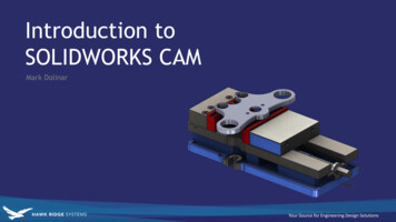 Introduction To SOLIDWORKS CAM - Hawk Ridge Systems
