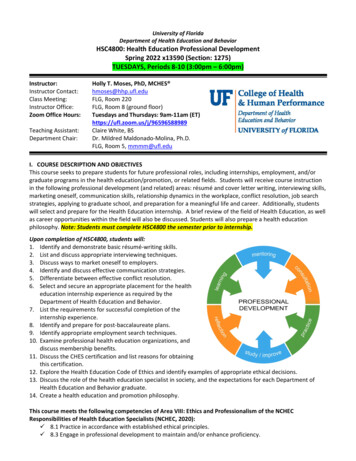 University Florida Department Health Education Behavior .