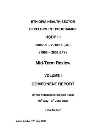Ethiopia Health Sector Development Programme